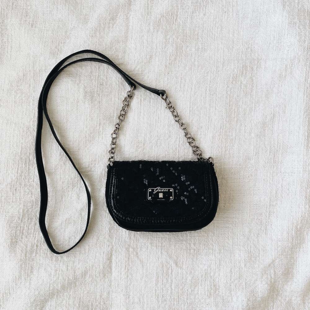 Guess sequins crossbody bag